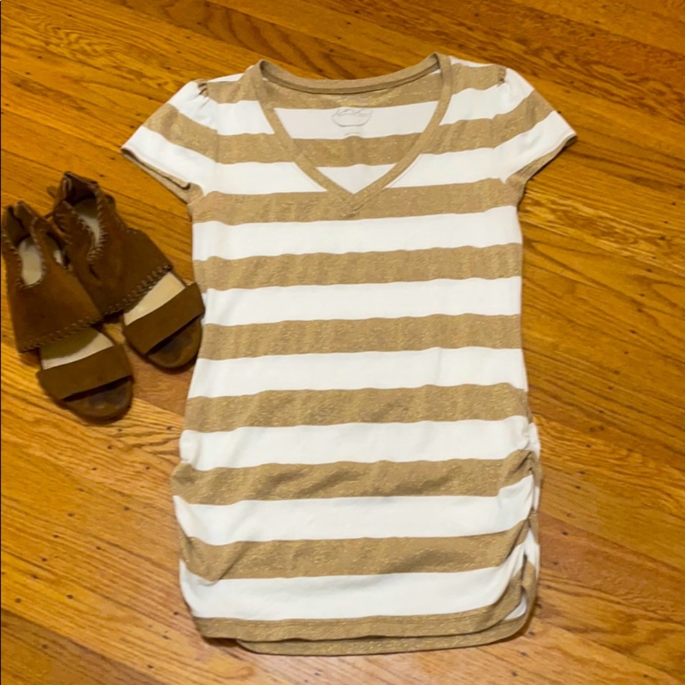 INC Side Ruched Top L